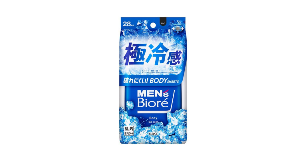 MEN’s Biore（メンズビオレ）のボディシート 極冷感タイプ クールオーシャンの香り